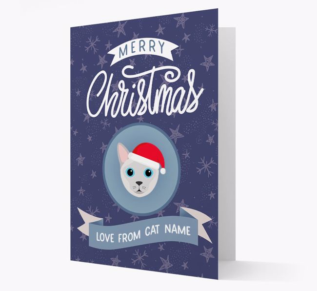 Merry Christmas: Personalized {breedCommonName} Card